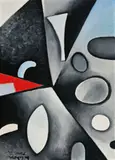 Painting by Colin McCahon, 1956, oil on cardboard, sold May 2017