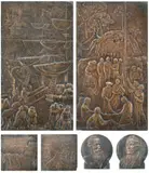 Angas Memorial Bronze Reliefs by William Robert Colton, c.1915, six bronze reliefs, offered May 2017