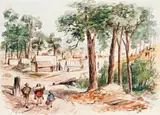 Off To The Diggings by S. T. Gill, watercolour on paper, sold May 2017
