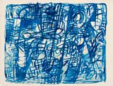 Untitled No. 5 (Blue) by Tony Tuckson, c.1960, gouache on paper, sold May 2017