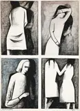 Suite by Charles Blackman, 1960, watercolour and charcoal on paper, offered May 2017