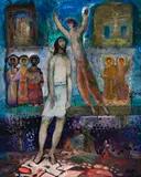 The Calling Of Christ by Michael Kmit, 1952, oil on canvas, sold May 2017