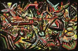 Night Landscape 2 by Peter Booth, 1987, pastel on paper, sold May 2017