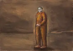 Untitled by Peter Booth, 1984, pastel on paper, sold May 2017