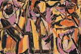 Harlem Airshaft by Dick Watkins, 1978, synthetic polymer paint on composition board, sold Apr 2017