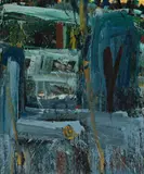 Basm Unu by Aida Tomescu, 1993, oil on canvas, sold Apr 2017