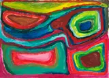Yarrnyirli by Paji Honeychild Yankarr, 1994, synthetic polymer paint on paper, sold Apr 2017