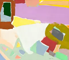 Untitled by Robert Klippel, 1991, synthetic polymer paint and collage on paper, sold Apr 2017
