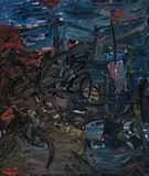 Monaro Night by Michael Taylor, 1986, oil on canvas, sold Apr 2017