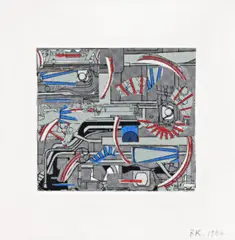 Untitled by Robert Klippel, 1984, collage on paper, sold Apr 2017