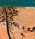Mallee Road To Nhill I by John Olsen, 1981, oil on canvas, sold Mar 2017