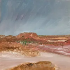 Landscape by Sidney Nolan, 1969, oil on composition board, offered Mar 2017
