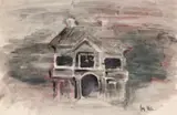 House by Joy Hester, c.1944-45, ink on paper, sold Mar 2017