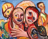 Swan Hill by Danila Vassilieff, 1956, oil on canvas, sold Mar 2017
