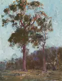 Evening by Arthur Streeton, c.1927, oil on canvas, sold Mar 2017