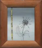 Desert Plants by Sidney Nolan, 1949, ink and enamel paint on glass, sold Mar 2017