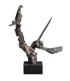 No. 223, BRONZE SCULPTURE by Robert Klippel, 1967, unique bronze cast, sold Nov 2016