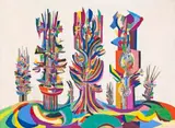 Ls 42, 1965 – 71 by Robert Klippel, collage over lithograph on paper, sold Nov 2016