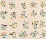 Ls 76 by Robert Klippel, 1976, pencil, collage, crayon and watercolour on paper, sold Nov 2016