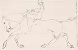 Equestrienne by Henri Gaudier-Brzeska, 1913, pen and ink on paper, sold Nov 2016