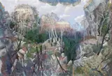 Carnarvon Gorge Afternoon Light by William Robinson, 2009, oil on linen, sold Nov 2016