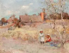 Midsummer by Walter Withers, c.1895, oil on board, sold Nov 2016