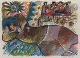 L’amour est la mémoire des gens du voyage by Théo Tobiasse, Lithographie, sold Apr 2025
