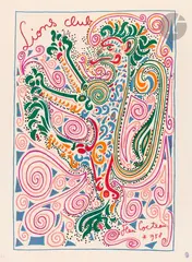 Sans titre by Jean Cocteau, Affiche pour le Lions Club, sold Apr 2025