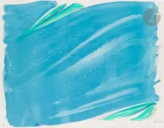 Signe-paysage. 1989 by Olivier Debré, Lithographie, sold Apr 2025