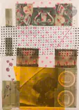 Cage. 1983 by Robert Rauschenberg, Sérigraphie en couleurs et collage (notamment d’une règle en plastique) sur papier, sold Apr 2025