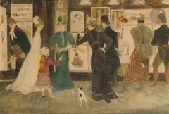 La Vitrine de Sagot by George Bottini, 1906, Aquarelle et encre, sold Apr 2025