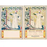 Adolphe Crespin, peinture décorative et de bâtiments, 1894. Avant et après la lettre. 2 chromolithographies. Non entoilées. Imp. A.D Mertens, Bruxelles by Adolphe Crespin, Affiche en Belgique, sold Apr 2025