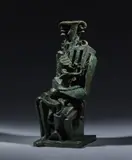 Personnage mythologique, le sculpteur by Ossip Zadkine, 1943, Bronze à patine verte Conception du modèle en, sold Mar 2023