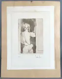 Homme à la fenêtre by Léonor Fini, Lithographie, épreuve d'artiste, sold Jan 2023