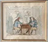 Quimperlé, Taverne by Emile Benassit, Aquarelle, sold Jan 2023