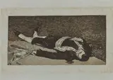 Le Torero mort. 1864 by Edouard Manet, Eau-forte et aquatinte, sold Nov 2022