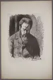 Portrait d'Édouard Vuillard. Vers 1890 by Maximilien Luce, Lithographie, sold Nov 2022