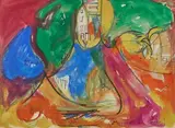 Sans titre by Hans Hofmann, Gouache, sold Nov 2022
