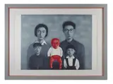 The Red Baby by Zhang Xiaogang, Lithographie, sold Nov 2022