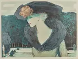 La statue by Jean-Pierre Cassigneul, Lithographie en dix couleurs, épreuve d'artiste, sold Nov 2022
