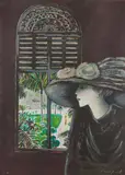 The Oriental - Bangkok, provenant de l'album de 6 lithographies : Les Routes du Sud by Jean-Pierre Cassigneul, Lithographie en dix couleurs, sold Nov 2022