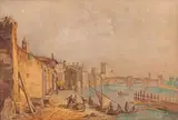 Vue du Ponte Vecchio, sur l'Adige à Vérone by Victor-Jean Nicolle, Aquarelle, sold Jun 2020