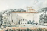 Vue d'une villa à Rome by Victor-Jean Nicolle, Aquarelle, sold Jun 2020