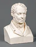 Buste d'homme by Jacques-Auguste Fauginet, 1845, Plâtre signé, sold Mar 2020