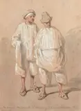 Tes bonbons, tes bouquets, tes soupers by Paul Sulpice Gavarni, Aquarelle gouachée, sold Dec 2019