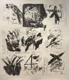 Composition sur un poëme d'Albert MEMMI by Albert Bitran, Lithographie signée et numérotée, sold Dec 2020