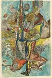 Arche de Vie" by Aristide Caillaud, 1968, Lithographie en couleur, sold Dec 2020