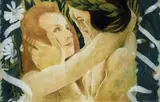 Couple by Henri Bellery-Desfontaines, Pastel sur papier, sold Oct 2020