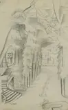 Le Parc à Bordeaux by André Lhote, vers 1914, Crayon sur papier, sold Oct 2020