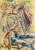 L'accordéoniste by Gen Paul, Pastel, sold Oct 2020